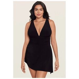 Magicsuit Plus Size Celine Swim Dress Black Size 22W NWT